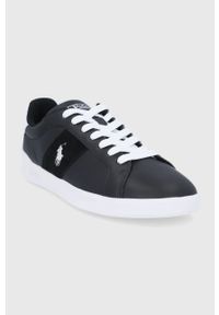 Polo Ralph Lauren Buty kolor czarny. Nosek buta: okrągły. Zapięcie: sznurówki. Kolor: czarny. Materiał: guma #5