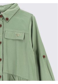 COCCODRILLO - Coccodrillo Sukienka koszulowa ZC2128102MAK Zielony Regular Fit. Kolor: zielony. Materiał: wiskoza. Typ sukienki: koszulowe