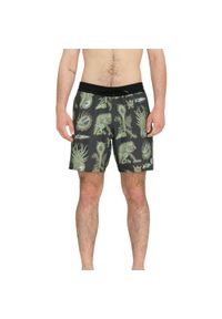 Spodenki kąpielowe męskie Volcom FA Tetsunori 17'. Kolor: czarny. Materiał: bawełna, poliester, elastan