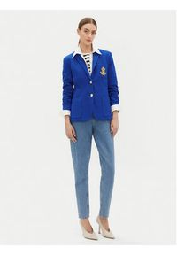 Lauren Ralph Lauren - LAUREN RALPH LAUREN Marynarka 200797305019 Niebieski Slim Fit. Kolor: niebieski. Materiał: bawełna #4