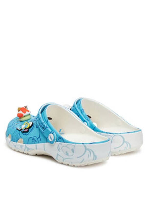 Crocs Klapki Smurfs Classic Clog 210820 Kolorowy. Wzór: kolorowy