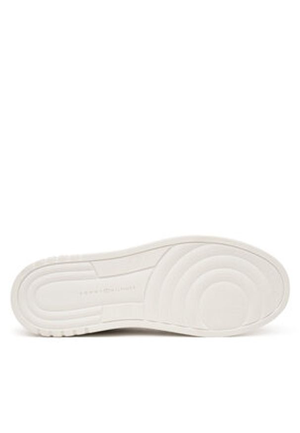 TOMMY HILFIGER - Tommy Hilfiger Sneakersy Court FW0FW09177 Biały. Kolor: biały. Materiał: skóra