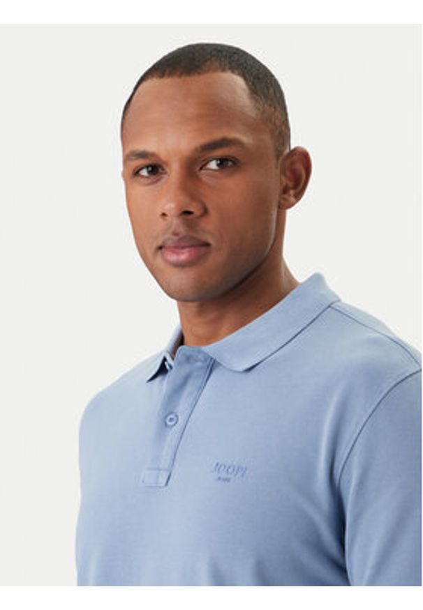 JOOP! Jeans Polo Ambrosian 30045619 Błękitny Modern Fit. Typ kołnierza: polo. Kolor: niebieski. Materiał: bawełna