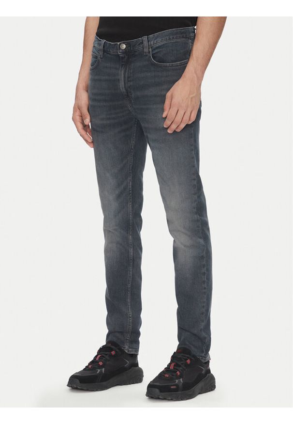 Hugo - HUGO Jeansy 50542675 Szary Extra Slim Fit. Kolor: szary