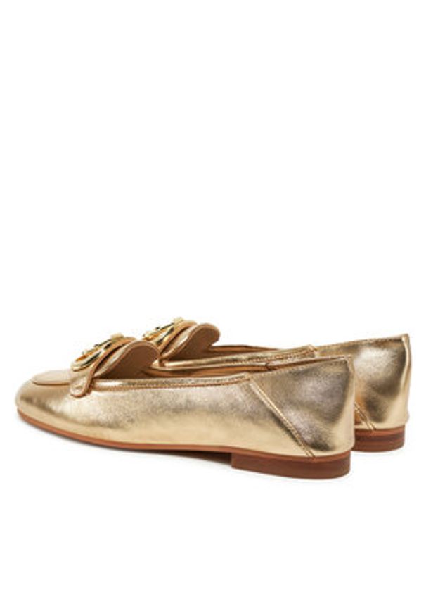 Liu Jo Mokasyny SA5037 PX186 Złoty. Kolor: złoty. Materiał: skóra