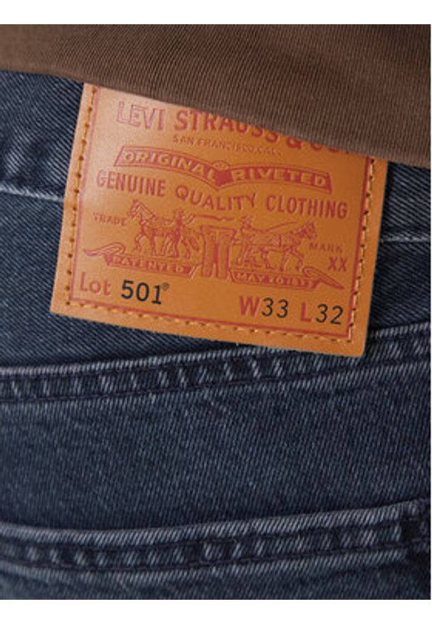 Levi's® Jeansy 501® 00501-3473 Granatowy Straight Fit. Kolor: niebieski