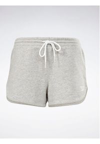 Reebok Szorty sportowe Identity French Terry Shorts H54766 Szary Slim Fit. Kolor: szary. Materiał: bawełna