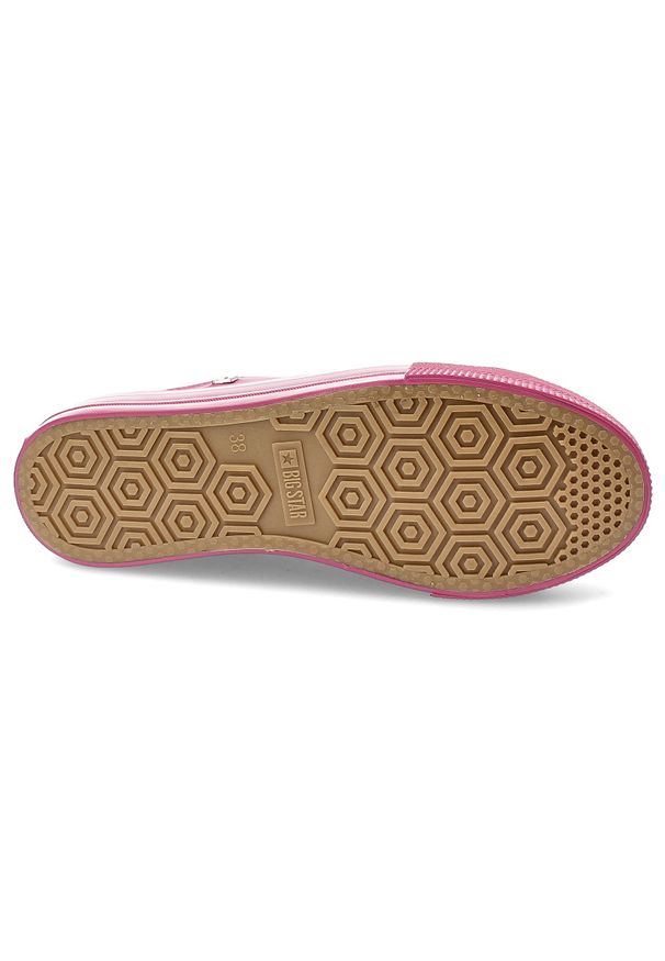 Big-Star - Różowe Trampki Big Star Sportowe Obuwie Damskie. Kolor: różowy. Materiał: jeans. Sezon: lato. Styl: sportowy