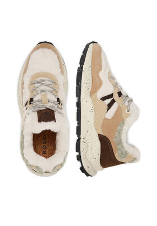 Roxy Sneakersy CEO-V12-1088 Beżowy. Kolor: beżowy. Materiał: materiał