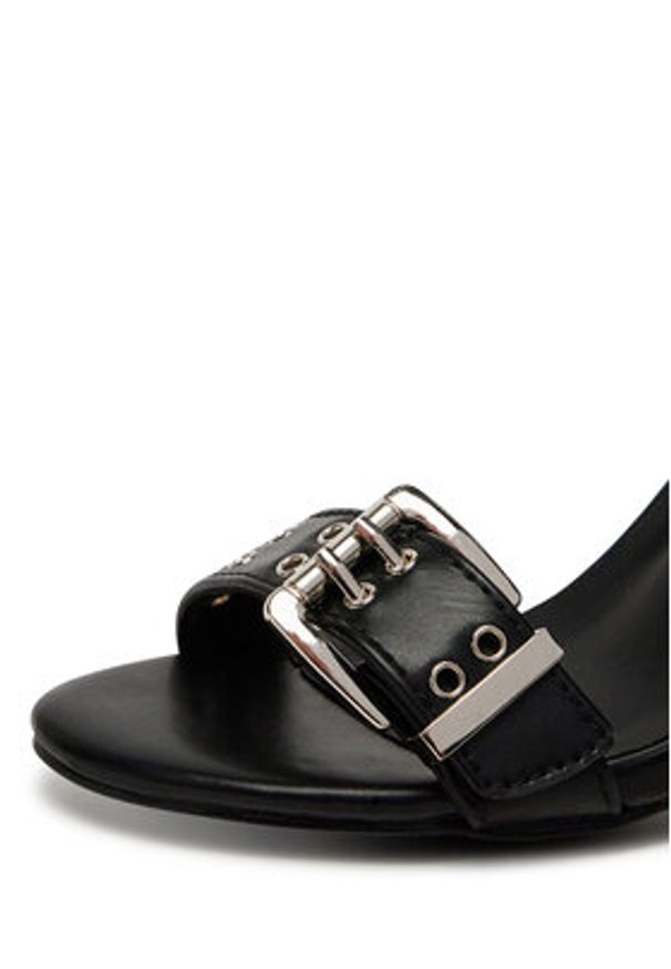 DeeZee Sandały 7A194-1C Czarny. Kolor: czarny. Materiał: skóra