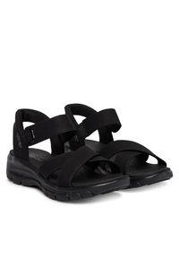 skechers - Skechers Sandały 163534/BBK Czarny. Kolor: czarny. Materiał: skóra #4
