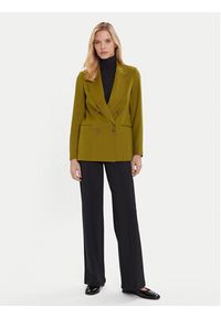 United Colors of Benetton - United Colors Of Benetton Marynarka 2YVXDW03A Zielony Regular Fit. Kolor: zielony. Materiał: syntetyk #4