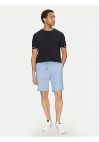 TOMMY HILFIGER - Tommy Hilfiger Szorty materiałowe Harlem MW0MW37804 Niebieski Regular Fit. Kolor: niebieski. Materiał: len #3