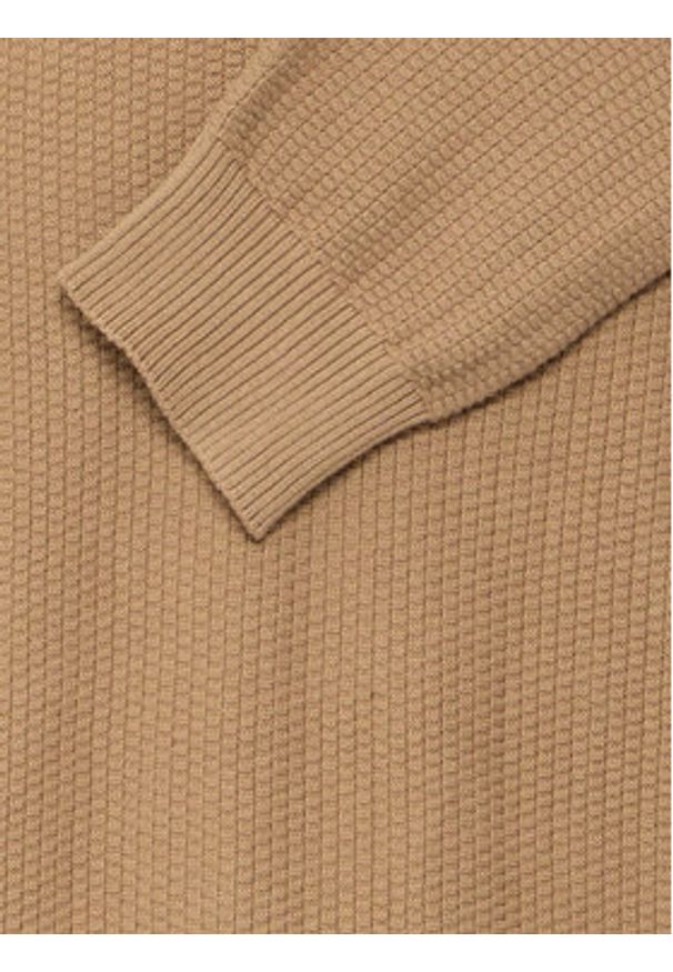 Blend Sweter 20718078 Beżowy Regular Fit. Kolor: beżowy. Materiał: bawełna