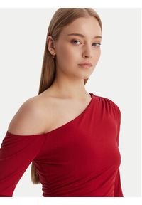 Guess Bluzka W6RP02 KC1J2 Czerwony Regular Fit. Kolor: czerwony. Materiał: wiskoza #2