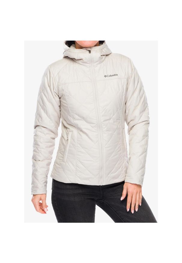 columbia - Kurtka ocieplana damska Columbia Copper Crest II Hooded Jacket. Kolor: biały. Sport: turystyka piesza