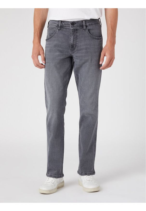 Wrangler Jeansy Greensboro W15Q29Z47 112330502 Szary Straight Leg. Kolor: szary