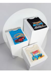 Sinsay - Bawełniana koszulka z długimi rękawami Hot Wheels - wielobarwny. Materiał: bawełna. Długość rękawa: długi rękaw. Długość: długie