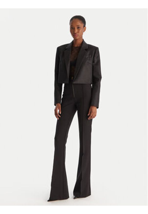 Pinko - PINKO Marynarka Eliana 106073 A305 Czarny Regular Fit. Kolor: czarny. Materiał: wełna