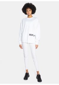 Bluza damska Replay (W3586.000.22738D.001). Okazja: na co dzień. Kolor: biały. Styl: casual #3