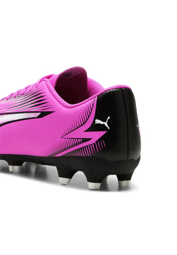 Buty piłkarskie męskie Puma Ultra Play Fgag. Zapięcie: sznurówki. Kolor: biały, wielokolorowy, różowy, czarny. Materiał: materiał, syntetyk, tkanina. Szerokość cholewki: normalna. Sport: piłka nożna