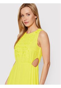 Desigual Sukienka letnia Karen 22SWVW69 Żółty Regular Fit. Kolor: żółty. Materiał: wiskoza. Sezon: lato