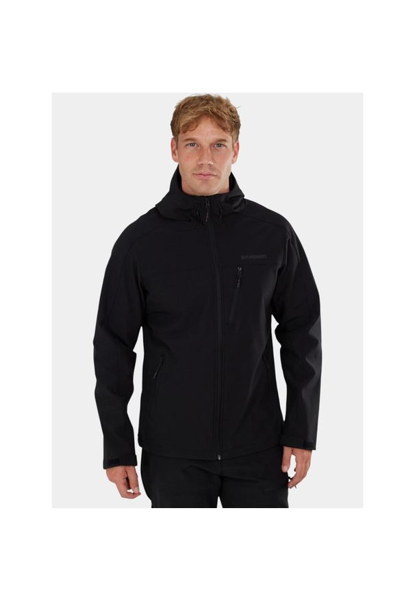 FUNDANGO - Kurtka Softshell Męska Fundango Fairbanks. Kolor: czarny. Materiał: softshell. Sport: turystyka piesza