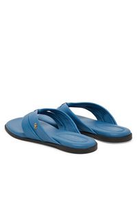 TOMMY HILFIGER - Tommy Hilfiger Japonki FW0FW09216 Niebieski. Kolor: niebieski. Materiał: skóra #5