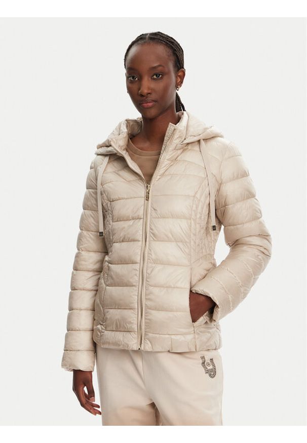 Liu Jo Sport Kurtka przejściowa TA5055 TS073 Beżowy Regular Fit. Kolor: beżowy. Materiał: syntetyk. Styl: sportowy