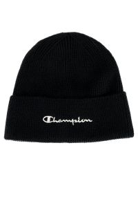 Czapka Champion Eco-Future Beanie 805668-KK001 - czarna. Kolor: czarny. Materiał: akryl, wełna, materiał. Sezon: zima. Styl: klasyczny