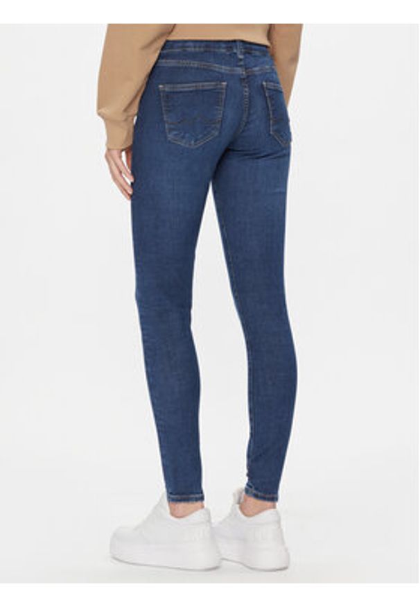 Pepe Jeans Jeansy PL204583 Granatowy Skinny Fit. Kolor: niebieski
