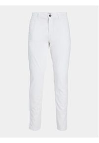 Jack & Jones - Jack&Jones Chinosy Marco 12150148 Biały Slim Fit. Kolor: biały. Materiał: bawełna #5