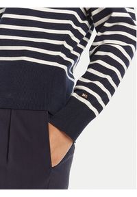 TOMMY HILFIGER - Tommy Hilfiger Sweter WW0WW47467 Granatowy Regular Fit. Kolor: niebieski. Materiał: bawełna #4