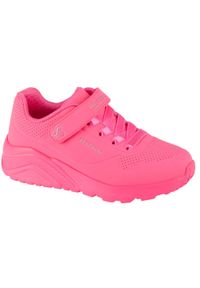 skechers - Buty do chodzenia dla dzieci Skechers Npnk Uno Lite. Zapięcie: rzepy. Kolor: różowy. Materiał: materiał, syntetyk. Szerokość cholewki: normalna. Sport: turystyka piesza