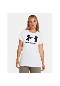 Under Armour - Koszulka fitness damska UNDER ARMOUR 1356305 z krótkim rękawem. Kolor: biały. Długość rękawa: krótki rękaw. Długość: krótkie. Sport: fitness #1