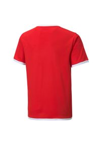 Koszulka dziecięca Puma Team Liga. Kolor: czerwony, wielokolorowy, biały. Materiał: poliester. Sport: piłka nożna #2