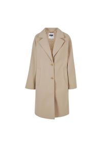 Urban Classics - Długi Płaszcz Oversize Dla Kobiet. Kolor: beżowy. Długość: długie. Sport: turystyka piesza #1