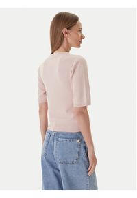 Kontatto Sweter 3M0804C Różowy Regular Fit. Kolor: różowy. Materiał: syntetyk #5
