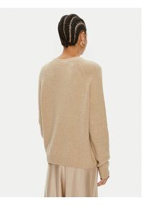 Weekend Max Mara Sweter Ghiacci 2425366111600 Beżowy Regular Fit. Kolor: beżowy. Materiał: wełna #3
