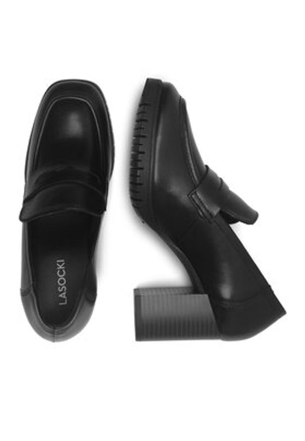 Lasocki Półbuty WB-GIADA-01C Czarny. Kolor: czarny. Materiał: skóra