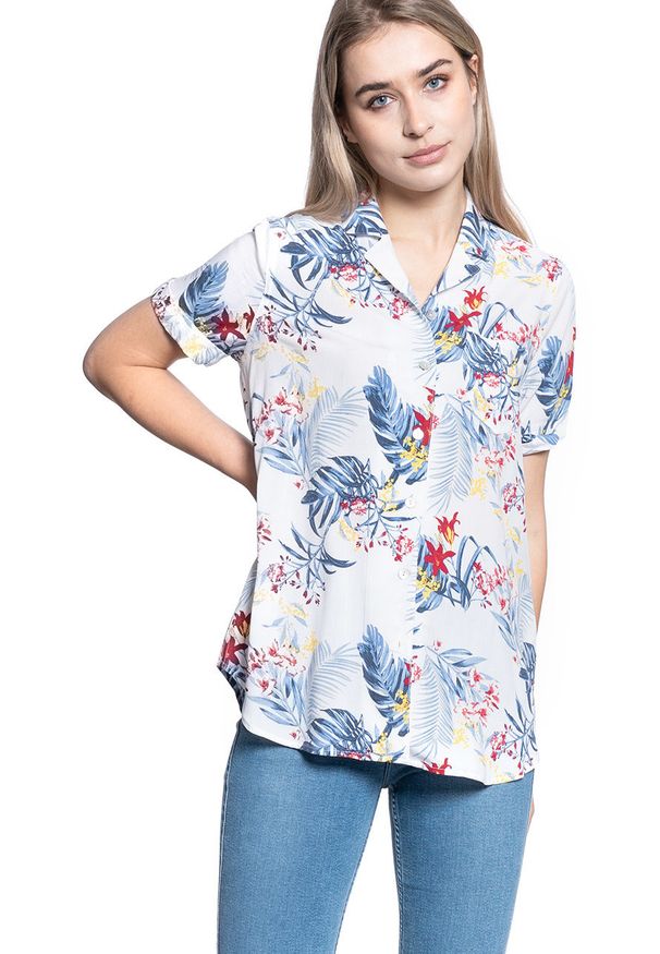 Mustang - DAMSKA KOSZULA MUSTANG EDDA AOP BLOUSE 1009460 11707