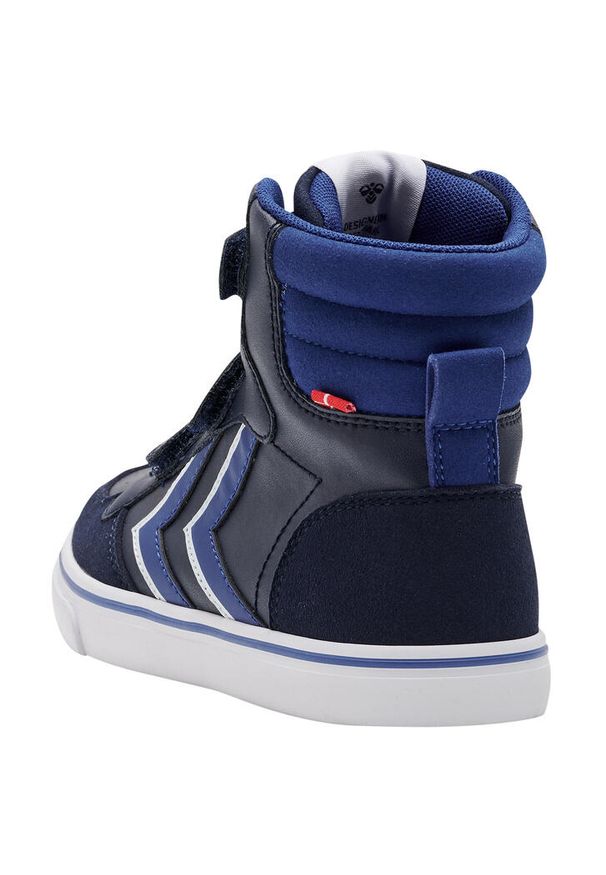 Buty sportowe dla dzieci Hummel Stadil Pro. Kolor: niebieski. Materiał: skóra. Szerokość cholewki: normalna