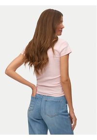 Vero Moda T-Shirt Chloe 10344953 Różowy Regular Fit. Kolor: różowy. Materiał: bawełna #5