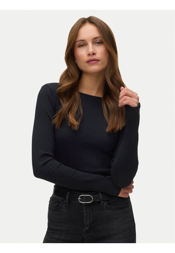Vero Moda Bluzka Ruby 10343005 Czarny Regular Fit. Kolor: czarny. Materiał: bawełna