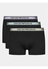 Emporio Armani Underwear Komplet 3 par bokserek 111357 4R717 50620 Czarny. Kolor: czarny. Materiał: bawełna
