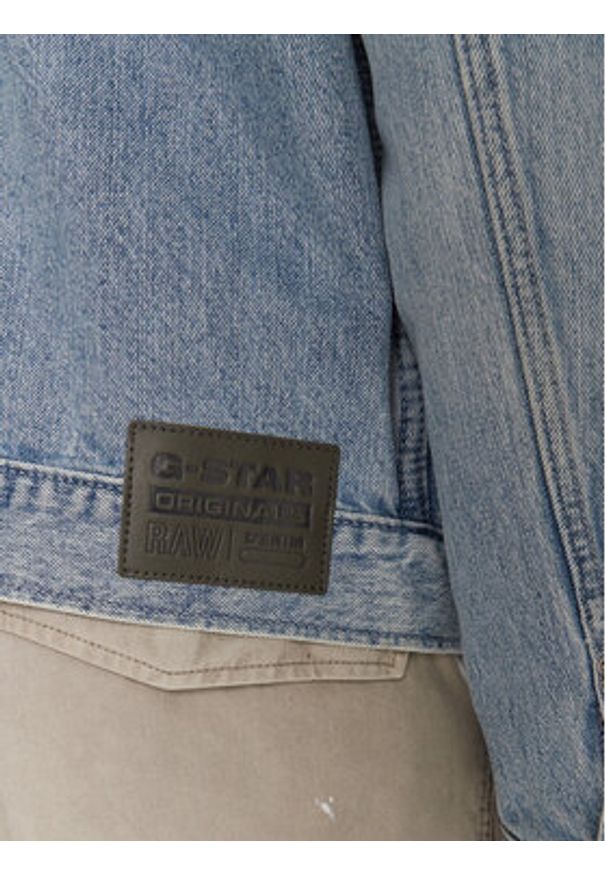 G-Star RAW - G-Star Raw Kurtka jeansowa D26919-D788 Niebieski Slim Fit. Kolor: niebieski. Materiał: bawełna
