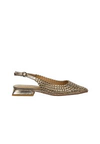 Sandały Alma En Pena V250488 Diva Bronze 207003, Złoty, Skóra ekologiczna - 39. Zapięcie: sprzączka. Kolor: złoty. Materiał: skóra ekologiczna. Wzór: aplikacja. Styl: elegancki #1