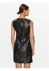 Glamorous Sukienka z imitacji skóry TM0685 Czarny Regular Fit. Kolor: czarny. Materiał: skóra #7
