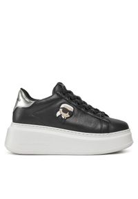 Karl Lagerfeld - KARL LAGERFELD Sneakersy KL63530N Czarny. Kolor: czarny. Materiał: skóra