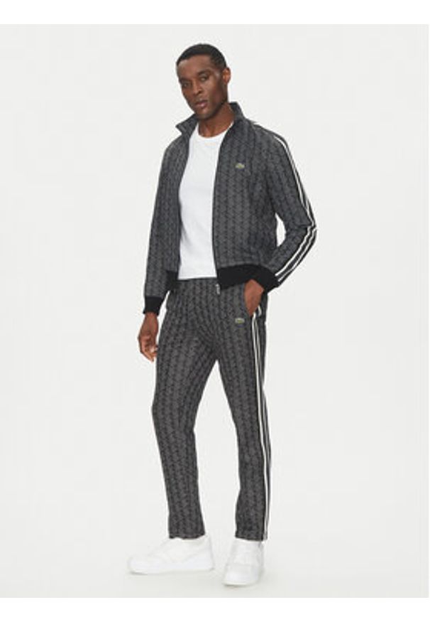 Lacoste Spodnie dresowe XH1440 Szary Regular Fit. Kolor: szary. Materiał: bawełna, syntetyk